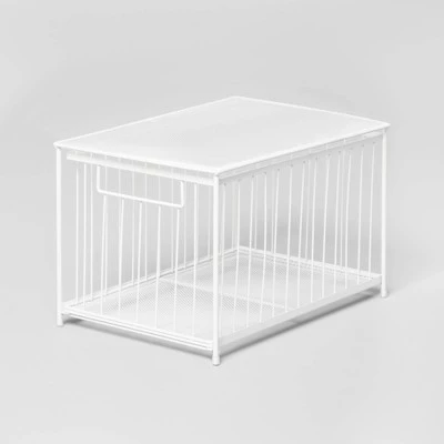 Large Stackable Slide Out Drawer - Brightroom™ White 8 Large Stackable Slide Out Drawer - Brightroom™ White - Image 6