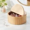 9" x 4" Circular Hinge Lid Bamboo Countertop Organizer - Brightroom™ -Brightroom shop GUEST 18ca0151 1ab3 409c 9ace e16560cc93bb