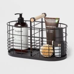 Divided Wire Basket with Wood Handle Black - Brightroom™ -Brightroom shop GUEST 2e18b0e3 b5df 4b55 a24e 4fa3eeacf573