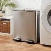 60L Stainless Steel Step Trash and Recycle Can - Brightroom™ -Brightroom shop GUEST 30128205 1454 4957 900a b3a6ece06c4f