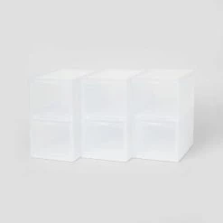 Small Stackable Bins Front Opening Clear Plastic - Brightroom™ 11 Small Stackable Bins Front Opening Clear Plastic - Brightroom™ -Brightroom shop GUEST 3c949385 7473 4475 8c8a 9fa49d23bd71