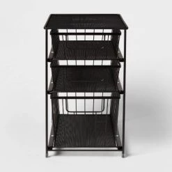 3 Tier Drawer Organizer - Brightroom™ Matte Black -Brightroom shop GUEST 5138c956 68d8 4db6 b287 a82ae8253532