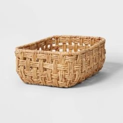 Rectangular Twisted Open Checkered Weave Basket - Brightroom™ 10 Rectangular Twisted Open Checkered Weave Basket - Brightroom™ -Brightroom shop GUEST 514258d4 7e89 434a bb0b bbdf991578bf