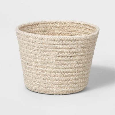 Decorative Coiled Rope Basket - Brightroom™ White 6 Decorative Coiled Rope Basket - Brightroom™ White - Image 4