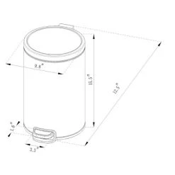 12L Round Step Trash Can - Brightroom™ Silver -Brightroom shop GUEST 5b62ec6c 4d4c 4efb b3e1 878799ee627d