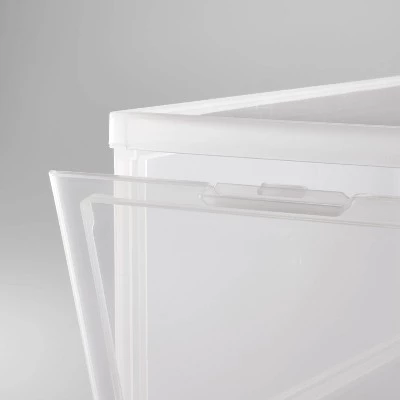 Small Stackable Bins Front Opening Clear Plastic - Brightroom™ 4 Small Stackable Bins Front Opening Clear Plastic - Brightroom™ - Image 2