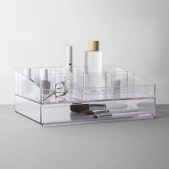 Bathroom Plastic Extra Large Cosmetic Organizer Clear - Brightroom™ -Brightroom shop GUEST 7699a630 77d0 4c15 991b 3a57e72f815a