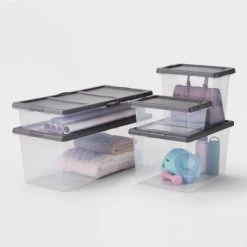 Underbed Latching Clear Storage Box - Brightroom™ -Brightroom shop GUEST 81f76bf2 97da 4025 ae1a 4f9cb7f683ac