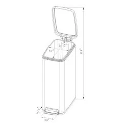 45L Slim Step Trash Can - Brightroom™ -Brightroom shop GUEST 869a5ad1 0687 49c5 986b a36d11f424d8