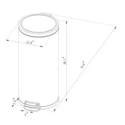 30L Round Step Trash Can - Brightroom™ Silver -Brightroom shop GUEST 8d36cdc4 9362 4e81 a474 53869d98c8aa