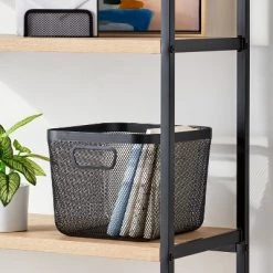 Metal Mesh Bin Black - Brightroom™