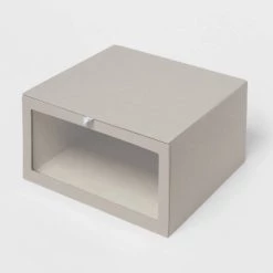 Hardside Fabric Front Open Bin Gray - Brightroom™ -Brightroom shop GUEST a6f2fd32 5b4d 49c9 b59b eb2fbb5fd1b8