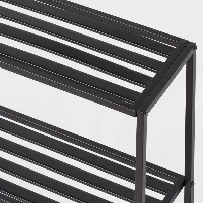 Tall Wall Shelf Black Metal - Brightroom™ 4 Tall Wall Shelf Black Metal - Brightroom™ - Image 2