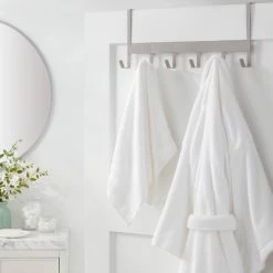 Large Over the Door Hook 6 Hooks - Brightroom™ Matte Black