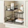 Wood Handle Tiered Vanity Organizer Black - Brightroom™ 1 Wood Handle Tiered Vanity Organizer Black - Brightroom™ -Brightroom shop GUEST acb94f14 cef9 4635 a68c 542a1c390384