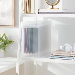 Plastic Hanging File Crate with Lid - Brightroom™