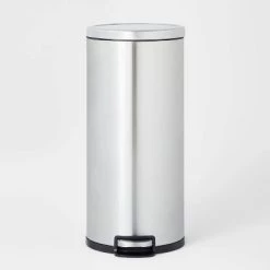 30L Round Step Trash Can - Brightroom™ Silver -Brightroom shop GUEST b53204f6 a9a6 43d4 ae9d 0fa9b8519751