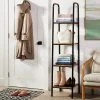 4 Shelf Tower Black Metal with Natural Wood - Brightroom™ -Brightroom shop GUEST b981805e 8a5a 4678 b52b 3797ee1f2d9f