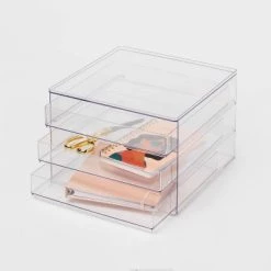 All Purpose 3 Drawer Storage Clear - Brightroom™ -Brightroom shop GUEST bed8afa5 14b2 4943 91a3 9cebbabacd7a