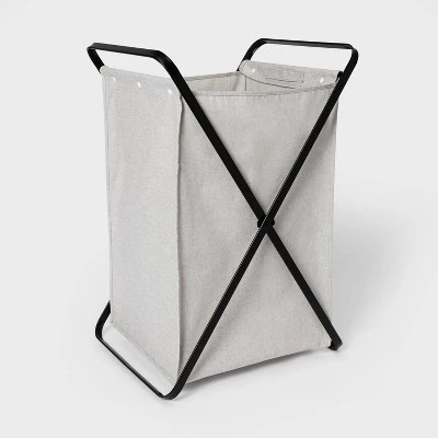 Folding X-Frame Hamper Matte Black - Brightroom™ 4 Folding X-Frame Hamper Matte Black - Brightroom™ - Image 2