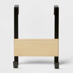 Small over the Door Hook with Wood 2 Hooks - Brightroom™ Brushed Nickel -Brightroom shop GUEST c7e6bfc4 1d57 49e4 b829 3de3d370ad4b