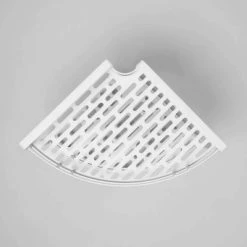 Punched Metal 2-Tier Corner Shelf White - Brightroom™ -Brightroom shop GUEST cf130def 7275 4fc0 83de d735797e5416