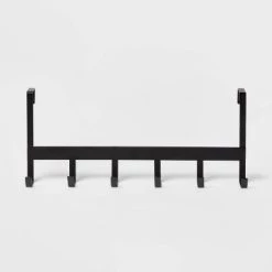 Large Over the Door Hook 6 Hooks - Brightroom™ Matte Black 10 Large Over the Door Hook 6 Hooks - Brightroom™ Matte Black -Brightroom shop GUEST d00bddb9 9a55 43e6 90e3 16218b5f206a