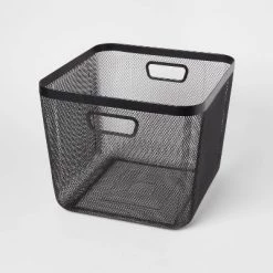 Metal Mesh Bin Black - Brightroom™ -Brightroom shop GUEST d640c25d bff8 45e3 a149 de231318a7ca