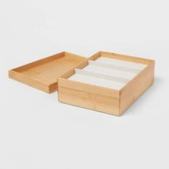 9" x 12" Stackable Bamboo Accessory Tray - Brightroom™ -Brightroom shop GUEST dbfe0d6f 1c5b 4ccd a8a9 a879eda1c6a5