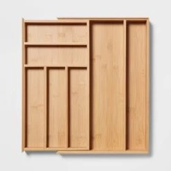 Bamboo 7 Compartment Drawer Organizer Brown - Brightroom™ -Brightroom shop GUEST ea011435 4dd3 433b 9629 b38ace85d076