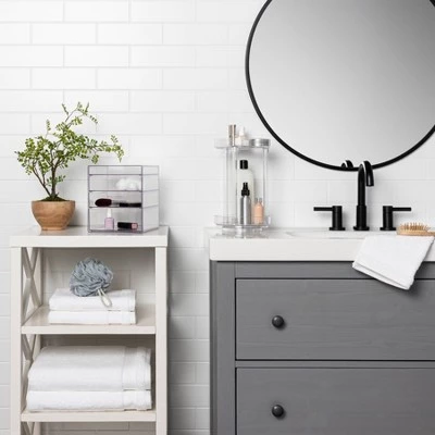 Spinning Turntable Makeup Organizer Clear - Brightroom™ 3 Spinning Turntable Makeup Organizer Clear - Brightroom™