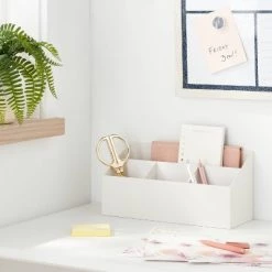 Canvas Desk Tool Holder/Organizer - Brightroom™ Blush