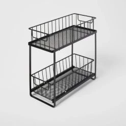Two Tiered Slide Out Organizer - Brightroom™ Black -Brightroom shop GUEST eec36ea2 4ac0 4ad7 aa69 b2e0b7bd15f6