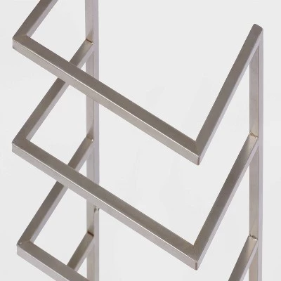 Towel Wall Storage Cabinet Brushed Nickel Metal - Brightroom™ 4 Towel Wall Storage Cabinet Brushed Nickel Metal - Brightroom™ - Image 2