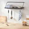 Metal Utility Shelf with Hooks Black - Brightroom™ -Brightroom shop GUEST fda7f52d 1f18 40d5 be40 fb7c7055c23b